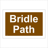 TR143 Bridle Path Sign