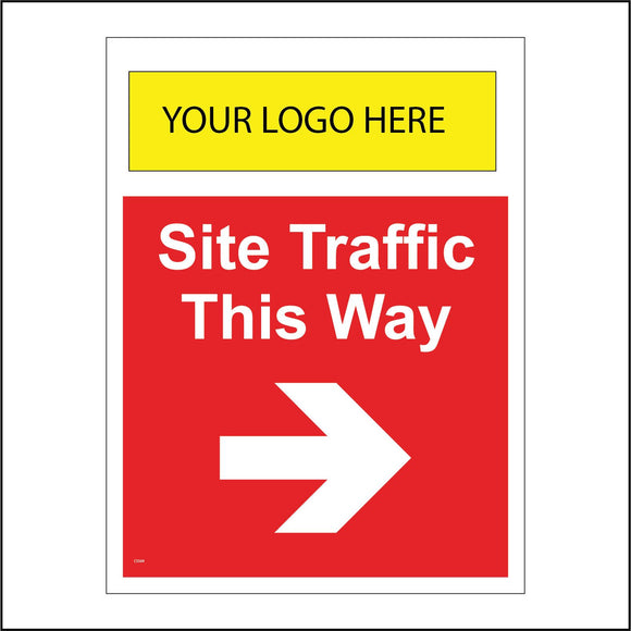 CS564 Site Traffic This Way Right Arrow Logo Name Company Vehicles