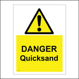 WT252 Danger Quicksand Trapped Sinking
