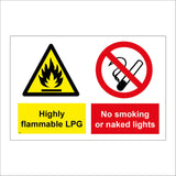 MU334 Highly Flammable LPG No Smoking