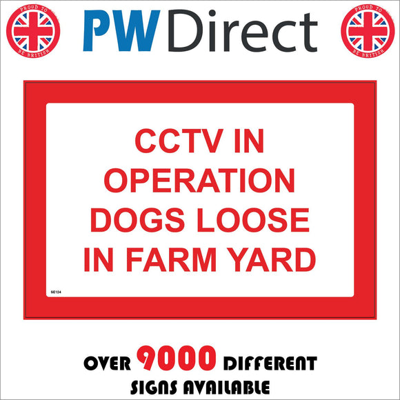SE124 CCTV In Operation Dogs Loose Farm Yard