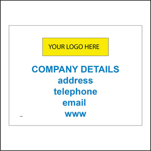 CM396 Company Logo Name Board Telephone Email WWW Details Work Build