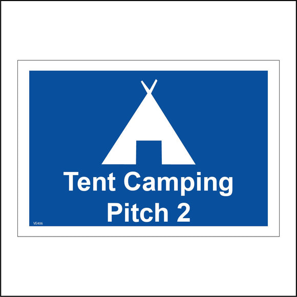 VE406 Tent Camping Pitch 2 Two Campsite Area Glamping Posh