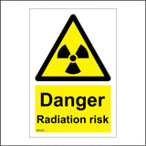 WS161 Danger Radiation Risk Sign with Triangle Radiation