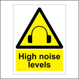 WS312 High Noise Level Sign with Triangle Headphones