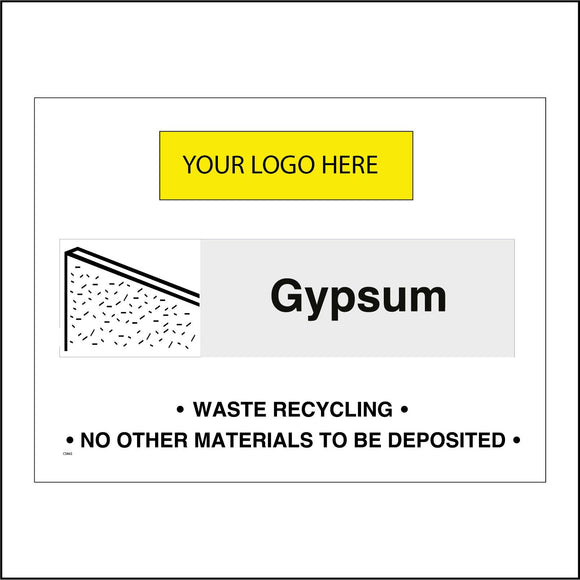 CS465 Gypsum Waste Only Your Logo Skip Bin Recycle Recycling