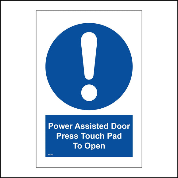 MA866 Power Assisted Door Press Touch Pad To Open