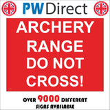PR477 Archery Range Do Not Cross
