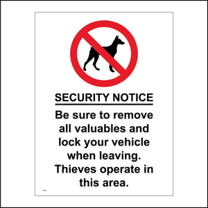 SE058 Security Notice Sign
