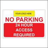 TR468 No Parking 24 Hour Access Required Logo Here