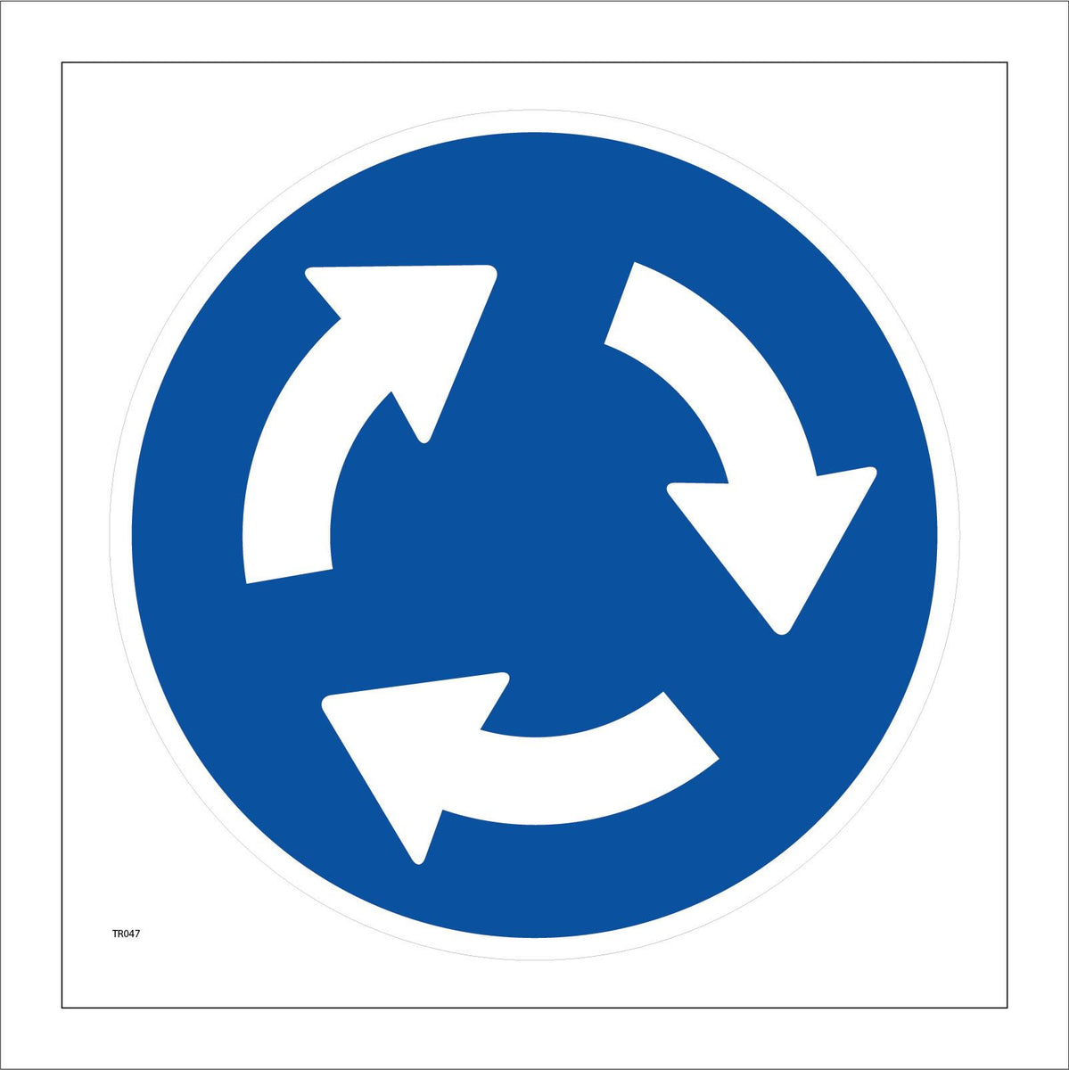 Mini Roundabout Sign with Arrows – PWDirect