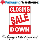 GE307 Closing Down Sale Sign