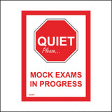 SC007 Quiet Please Mock Exams In Progress