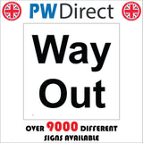 VE350 WAY OUT SITE ROUTE DEPARTURE EXIT CAR PARK