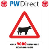 WT242 Beware Of Cattle Farming Fields Countryside Outdoors