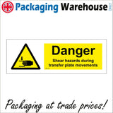 WT170 Danger Shear Hazards During Transfer Plate Movements