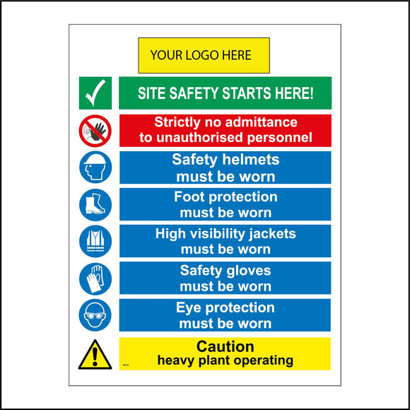 MU326 Site Safety Logo Company Heavy Plant Machinery