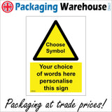 CWS02 Design A Sign Bespoke Choose your Layout Custom Information Badge Sign