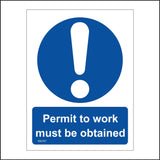 MA787 Permit To Work Must Be Obtained