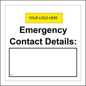 FS298 Emergency Contact Details Company Personalise Records Name