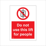 PR436 Do Not Use This Lift For People