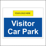 VE262 Visitor Car Park Your Logo Name Choice Company