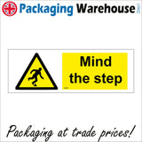 WS824 Mind The Step Sign with Triangle Man Step