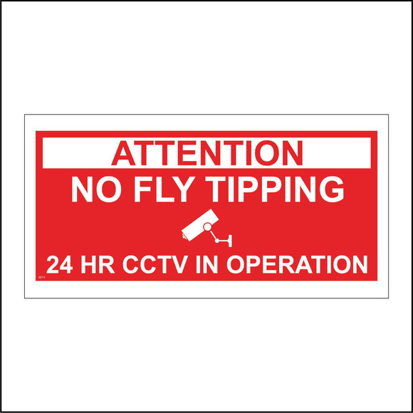SE111 No Fly Tipping 24HR CCTV Hour Closed Circuit
