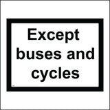 TR620 Except Buses And Cycles Road Lane