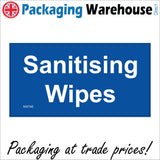 MA746 Sanitising Wipes Sign