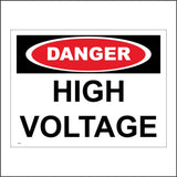 WS409 Danger High Voltage Sign