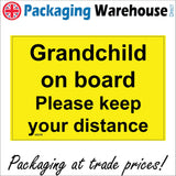 VE279 Grandchild On Board Please Keep Your Distance