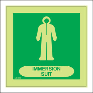 MR042 Immersion Suit Sign with Suit