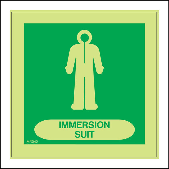 MR042 Immersion Suit Sign with Suit