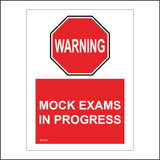 SC014 Warning Mock Exams In Progress