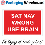 VE231 Sat Nav Wrong Use Brain