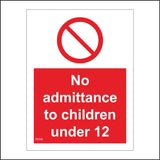 PR398 No Admittance To Chidren Under 12 License Laws