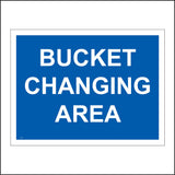 TR119 Bucket Changing Area Sign