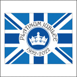 TR600 Platinum Jubilee Queen Crown 1952-2022 Blue Reign Serve