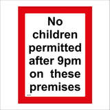 PR397 No Children Permitted After 9pm On These Premises