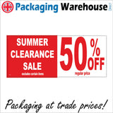 GE295 Summer Clearance Sale Sign