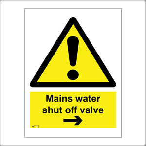 WT212 Mains Water Shut Off Valve Right Arrow