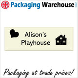 CM195 Alison's Playhouse Sign with Heart House