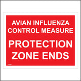 TR542 Avian Influenza Control Measure Protection Zone Ends