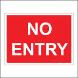 PR019 No Entry Sign