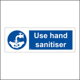 MA610 Use Hand Sanitiser Sign with Hands/Tap