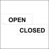 DS006 Open Closed Door Sign Double Sided