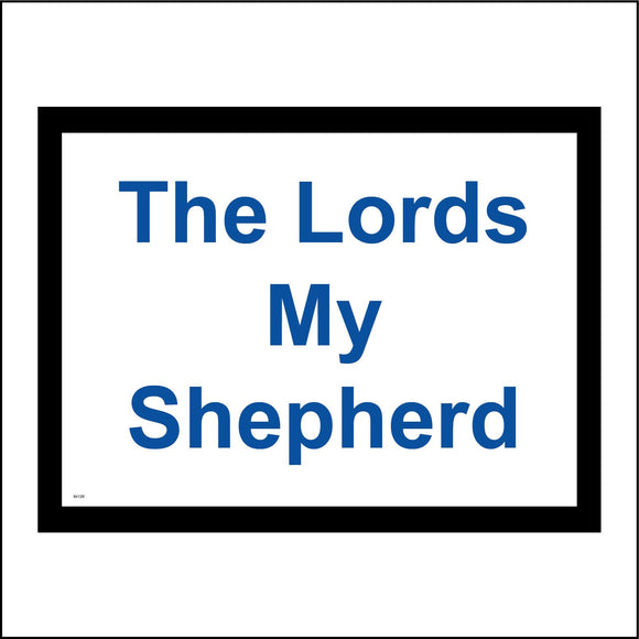 IN136 The Lords My Shepherd Sign