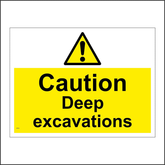 WT181 Danger Deep Excavations