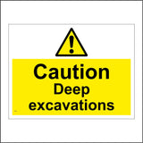 WT181 Danger Deep Excavations